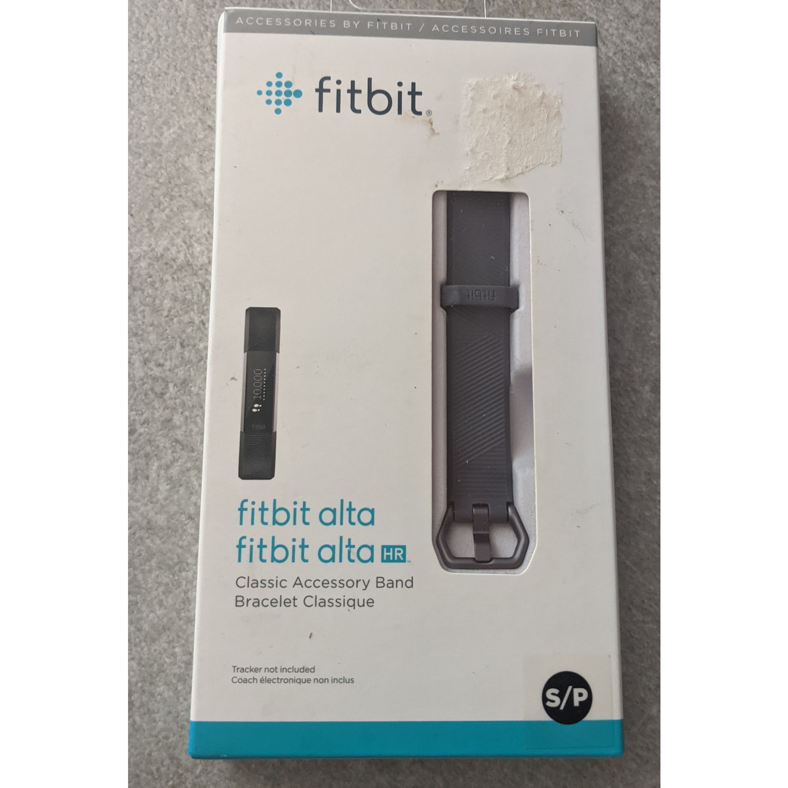 New Fitbit Alta Gray Accessory Band Bracelet S/P